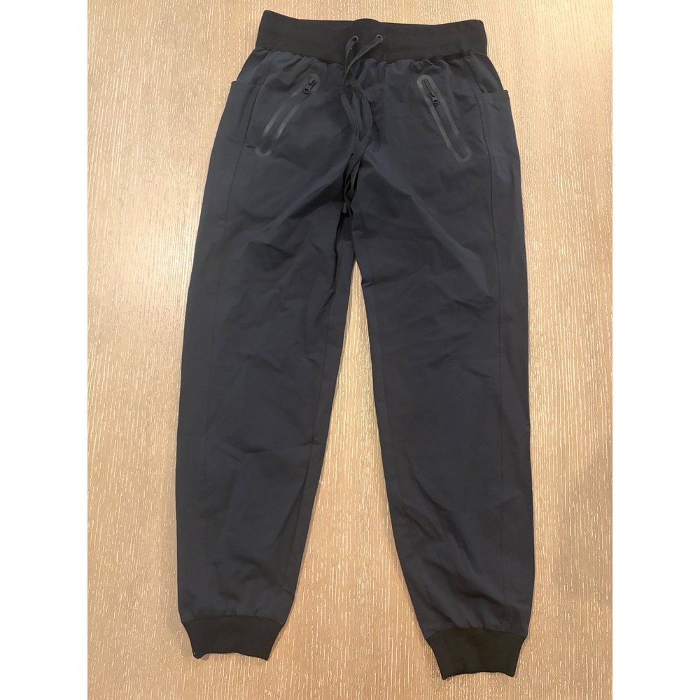 Blanc Noir Women XS Black Jogger Pants Zip Pocket Athleisure BLP04400 Activewear